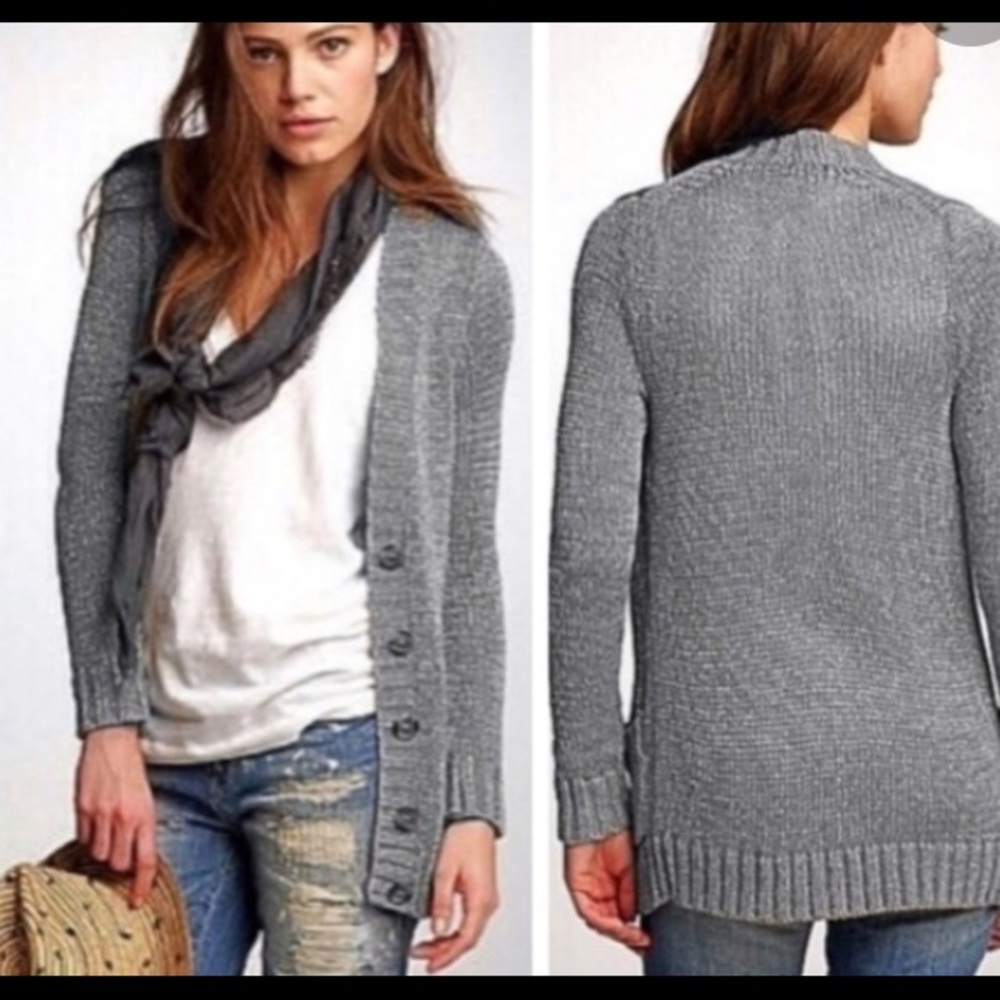 J Crew Metallic beach cardigan